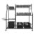 JEYUUMIM 3-Tier Mobile Tool Organizer Cart Garden with 4 Rolling Wheel