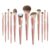 JFELDDIE 12 Rose Gold Snow Fox Hair Makeup Brush Complete Soft Set eye shadow