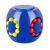 JHBEMAXS Rotating Bean Magic Cube Fidget Puzzle Toys Ball IQ Games (Blue)