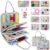 JHkim Busy Board Montessori Toys for Boy & Girl Birthday Gifts, Autism Sensory Travel Toy for Toddlers, Educational Activity Sensory Busy Book for Learning Fine Motor Skills, Gray