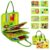 JHkim Busy Board Montessori Toys for Toddlers, Birthday Gifts for Boys Girls, Autism Sensory Travel Toy, Educational Activity Busy Book Board, Learning Fine Motor Skills Toys, Green