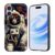 JHYYTUJTYP for iPhone 16 Case,Slim Shockproof TPU Protective Phone Cover with Raised Edges, Anti-Scratch Grip Case for iPhone 16,Astronaut Gorilla in Space