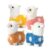 JIAHO Cute Llama Plush Toys – Kawaii Alpaca Plushies for Girls Valentines Day Gifts, 4.3in Mini Plush Keychain for Backpack, Plush Toys for Kids Classroom Prizes (Blue+Pink+Yellow+Camel)