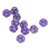 Jiawu 40pcs Polyhedral Dice Set 12 Sided Dice Clear Numbers Prevent Oxidation for Game Teaching Board Games (Purple)