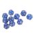 Jiawu 40pcs Polyhedral Dice Set 12 Sided Dice Clear Numbers Prevent Oxidation for Game Teaching Board Games (Blue)