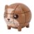 Jiawu Bear Shaped Puzzle Cube, ABS Safe Material 3 Tier Challenge Beginner Cube, Puzzle with 6Pcs Set for Family Gathering and Kids Brain Training