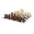 Jiawu Chess Board Set Portable Folding Design for Holiday Parties with 32 Durable Pieces