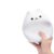 Jiawu Children Night Light Cute Cat Lamp, Silicone Tap Control 7 Color LED Night Light, Rechargeable Soft Touch Decompression Toy, Dim Bedside Lamp for Kids Girls
