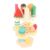 Jiawu Dessert Stand Playset, Safe Beechwood Construction and Creativity Enhancement Wooden Tea Party Set, Wooden Ice Cream Stand with 4 Components 15 Accessories for Kids Toddlers