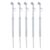 Jiawu Dual Head Pencil Tire Pressure Gauge Accurate Readings for Cars SUVs Trucks RVs ATVs 5 Pcs Stainless Steel 12 3/8in