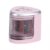 Jiawu Electric Pencil Sharpener, Automatic 2 Holes for 6 to 8mm and 9 to 12mm Pencils Safety Cover Dust Collector Removable Blade Receptacle Anti Skid Mats Battery Operated Sharpener (Pink)