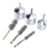 Jiawu Metal Copper Pipe Cleaner Set, Efficient Cleaning Brushes for Pipes 1/2in to 1in, Ideal for Refrigeration and Ventilation Maintenance, Durable Aluminum and Steel Construction, 3PCS