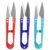 Jiawu Mixed Color Small Yarn Scissors 12 Pack, 4.3 Inch Premium Carbon Steel Thread Scissors for Sewing, DIY Craft & Household Use, Blade, Comfortable Grip