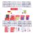 Jiawu Pocket Classroom Math Calendar Chart Multi Functional Educational Tool for Homeschool Preschool 40 Cards