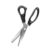 Jiawu Professional Edge Pinking Shears Scissors, 23cm Length with Anatomical Handles, Stainless Steel Blades, Perfect for Fabrics and Leather (5mm)