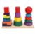 Jiawu Shape Sorting Stacking Toy Set Educational Wooden Toys for Toddlers Learning with Colorful Geometric Blocks 16 Pcs