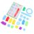 Jiawu Spiral Curve Stencils Art Supplies Kit for Imaginative Children 14 Piece Drawing Ruler Template