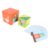 Jiawu Stacking Box Toy, 5 Wooden Boxes Different Sizes Animal Patterns Color Recognition Wooden Stacking Box, Animal Boxes with Beech Wood Material Smooth Finish No Burrs for