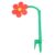 Jiawu Sunflower Water Sprinkler Durable Garden Tool 360° Rotating for Kids Play Compact Size Red