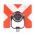 Jiawu Survey Prism 64mm Effective Diameter for Total Station Measurement in Tunnels and Highways, Lightweight Design, Durable ABS
