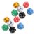 Jiawu Teaching Dice Set, 12 Pcs Multi Use 20 Sided Dice in 6 Colors, Ideal for Math Operations and Board Game Fun