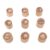 Jiawu Wooden Animal Stamps for Crafting 9 Pcs Fun Footprint Stamps for Kids Educational Play in NatureThemed Activities 2.5cm Diameter