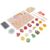 Jiawu Wooden Fruit Bead Toys, Wood Material Colorful Fruit Beads Wooden Pretend Toys, Play Food with 23 Beads 10 Accessories for Toddlers Preschool