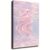 Jicggozes Pastel Pink Ghost Dreamy Sunset Canvas Art (Frame,16x24inch)