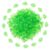 JIEYAO 300Pcs Green Leaf Beads, Clear Acrylic Leaf Crystal Glass Spacer Beads Leaves Pendant Charms with 2mm Hole for Jewelry Making DIY Crafts Jewelry Making Earring Necklace Anklet