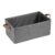 Jig-Tik Wardrobe Organizer with Handles Foldable Storage Baskets for Organizing Toys, Books, Shelves, Closet, Large Storage Box with Metal Frame Grey