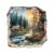Jigfoxy Wooden Puzzle for Adults, Autumn Dreamscape Jigsaw Puzzles for Adult, Unique Animal Shape Wood Cut Puzzles, Christmas Thanksgiving Gifts for Friends Family (L-12.6 * 12.4in-265pcs)
