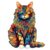 Jigfoxy Wooden Puzzle for Adults, Cat Wooden Jigsaw Puzzles for Adults, Unique Animal Shape Wood Cut Puzzles Christmas Thanksgiving Gifts for Family Friend(M-11.7 * 9.4in-190pcs)