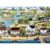 Jigsaw Puzzle 1000 Piece for Adults, Retro Spring Town Lettered Back Cardboard Art, Precise Number Marking, Home Ornament, Family Art Toy & Present