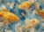 Jigsaw Puzzles-Yellow Fishes 1000 Pieces with Alphabet Back Side with Storage Bag 19.7×27.6in