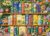 Jigsaw Puzzles for Adults 1000 Piece Puzzle for Adults 1000 Pieces Puzzle 1000 Pieces-Colorful Flower Bookshelf