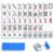 JIHUIJOY 166-Piece American Mah Jongg Tiles, 1.2-Inch Blue, Tiles Only