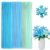 jijAcraft 300pcs Blue Pipe Cleaner, Bulk Chenille Stems for Flowers & Craft