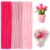 jijAcraft 300Pcs Pipe Cleaners Chenille Stems, Pink Assorted Pipe Cleaners