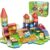 JIMI Mini Magnetic Tiles, 100pcs Building Tiles Magnetic 3D Blocks with Metal Storage Box, Portable Travel Set STEM Building Blocks for Kids Ages 3+, Educational Construction Toys for Boys Girls