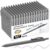 JIMMIDDA 207 Pcs Ballpoint Pens Bulk, 1.0mm Black Ink Smooth Writing, Gray