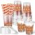 Jingmore 25 Sets Cielito Lindo Party Decoration Disposable Plastic Cups 12 oz Mexican Tumbles with Lids Straws Party Favors Talavera Cups for Mexican Wedding Fiesta Baby Shower Supplies