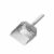 Jinhxofs Heavy Duty Sand Sifter Slotted Bottom Sifter Ladle Rust-Resistant Outdoor Tool for Litter Cleanup, Stainless Steel Sieve Shovel with Short Handle