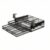 Jinhxofs Office Desk Organizer Under Desk Slide Out Drawer Shelf Basket With Clamp Mesh Metal Carbon Steel Ventilated, Upgraded Double-Layer Desk Organizer With Rails