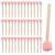 Jiozermi 40 Pack 0.6 Inch Pink Round Sponge Foam Brush Set, Foam Brush with Wood Handle, Sponge Painting Tools for Art Crafts, Acrylic Paint, Stenciling, Staining, DIY Craft, Model Making