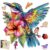 Jiroinlly Wooden Puzzles for Adults 200 Pieces, Hummingbirds 11×11.4 in