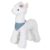 JISADER Alpaca Toy Standable Plush Doll Stuffed Animal Seat Back Cushion Filled with PP Cotton Suitable for Shelves Sofas Cars Bedrooms, White, M