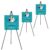 JIUYE 63″ Instant Easels Stand for Wedding Sign & Posters,Adjustable Metal Easels for Display Painting Canvas,Folding Tripod with Portable Bag by JoyYeux,Black 3Pack