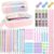 JIZHIYUAN 39PC Mechanical Pencil Set with 600 Lead Refills Pink Pencil Case
