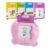 JJ JJ Technology 224 Bilingual Spanish English Talking Flash Cards, Birthday Gifts Easter Present for 2-8 Year Old Boys, Pocket Speech Therapy Toys, Portable Toddlers Toys for Ages 2-8 Kids，Pink