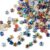 JJUNW 200 Pcs Star Beads Glass, Mixed Eletroplated Star Bead for Crafting